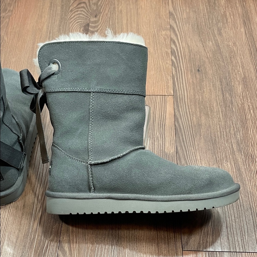 Koolaburra By Ugg Charcoal Boots With Plush Cream… - image 6